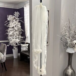 Elegant White Lace Veil